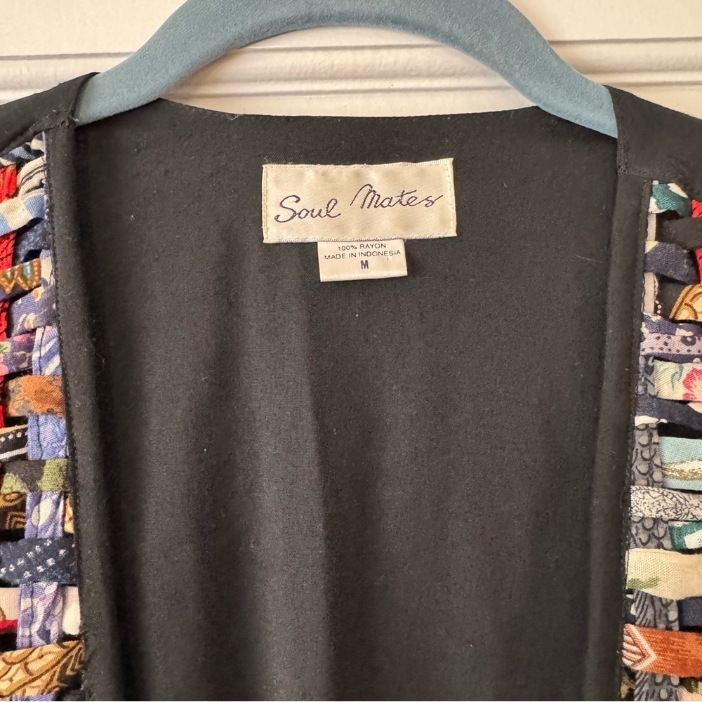Soulmates Vintage Boho Patchwork Vest Size M - Picture 3 of 16